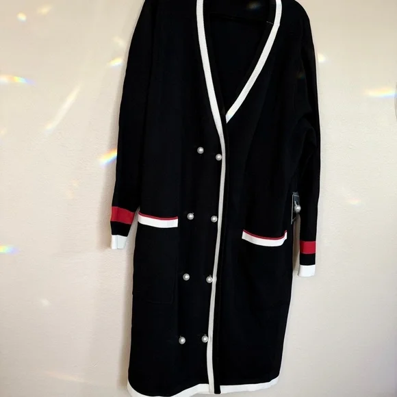 Eloquii Black and White Knit Dress NWT - Picture 2 of 9